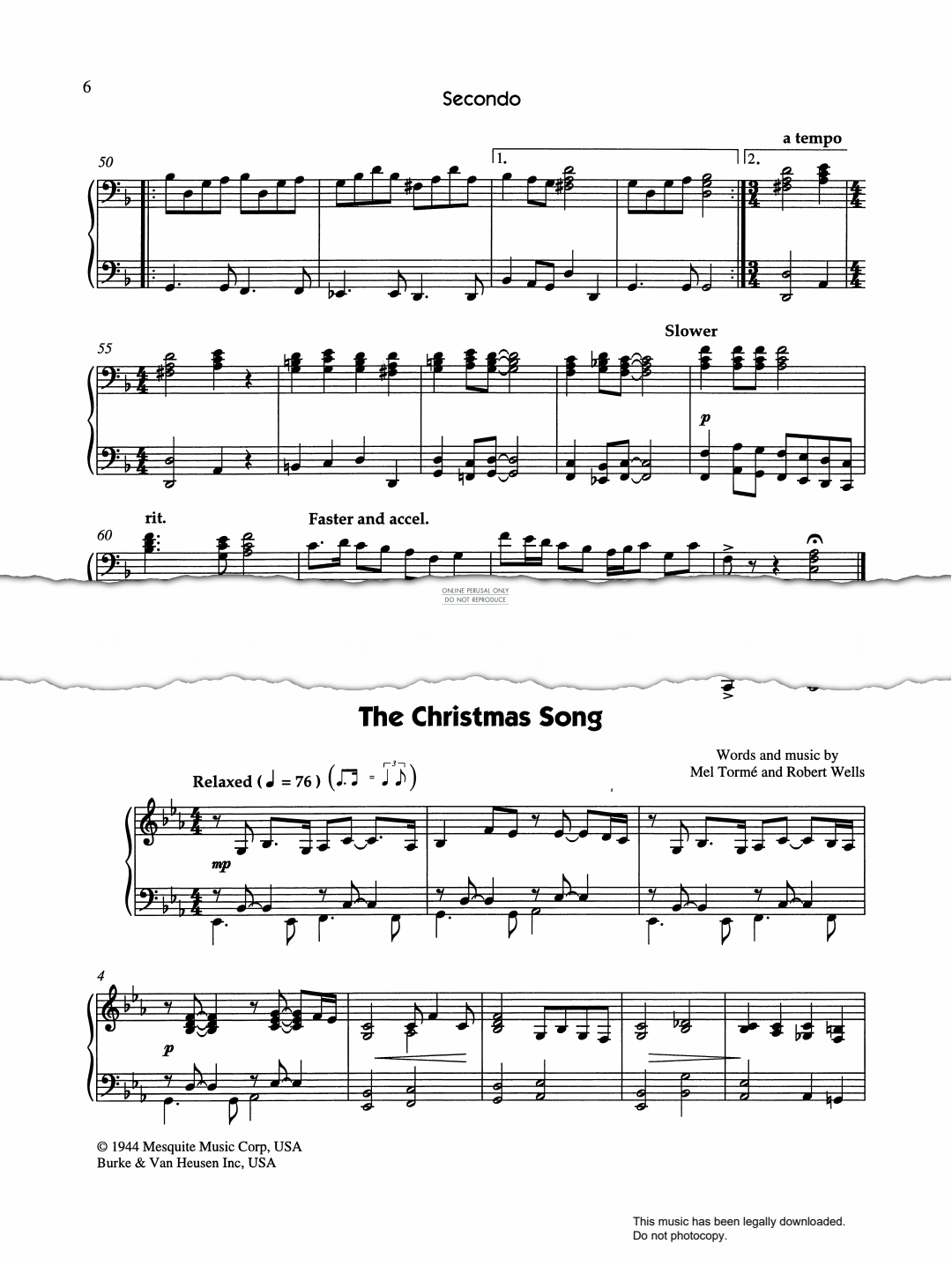 the christmas song composer mel crossword clue