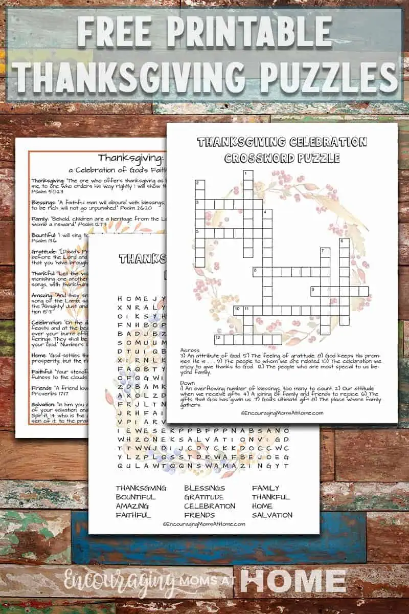 Free Printable Thanksgiving Puzzles Focused On Gods Faithfulness Free Printable Thanksgiving Puzzles Focused On Gods Faithfulness
