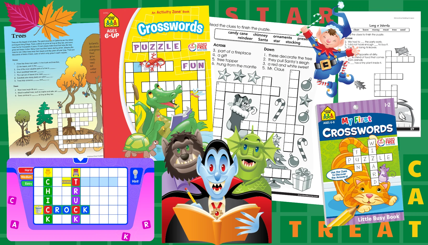 Fun Holiday Crossword Puzzles For Kids School Zone Website Fun Holiday Crossword Puzzles For Kids School Zone Website