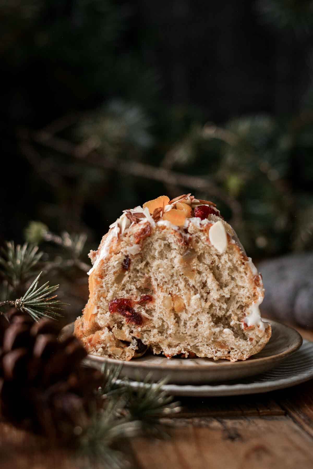 german christmas bread crossword clue