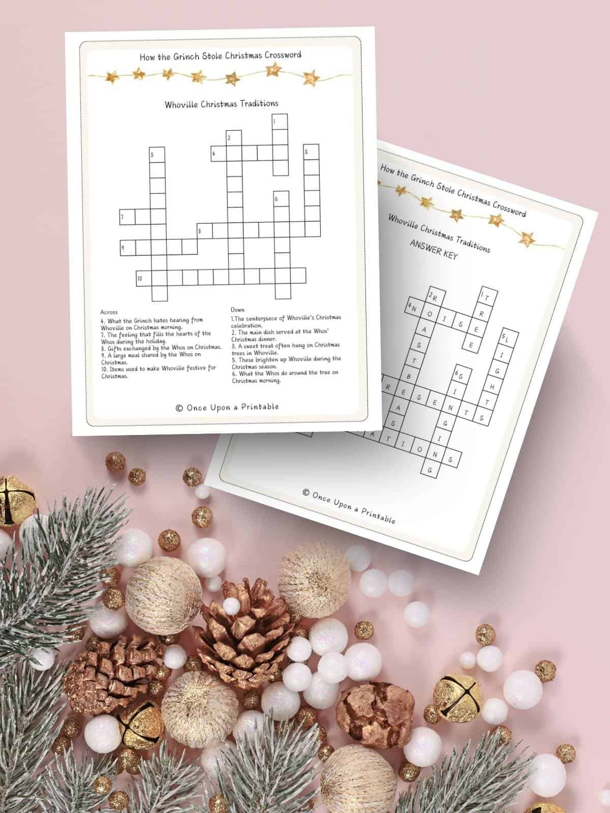 How The Grinch Stole Christmas Crossword Puzzles
