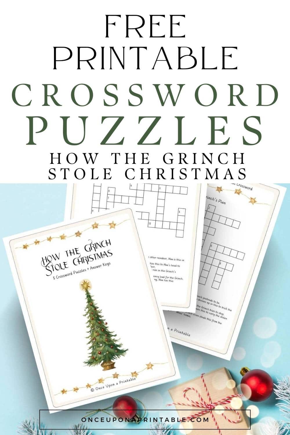How The Grinch Stole Christmas Crossword Puzzles
