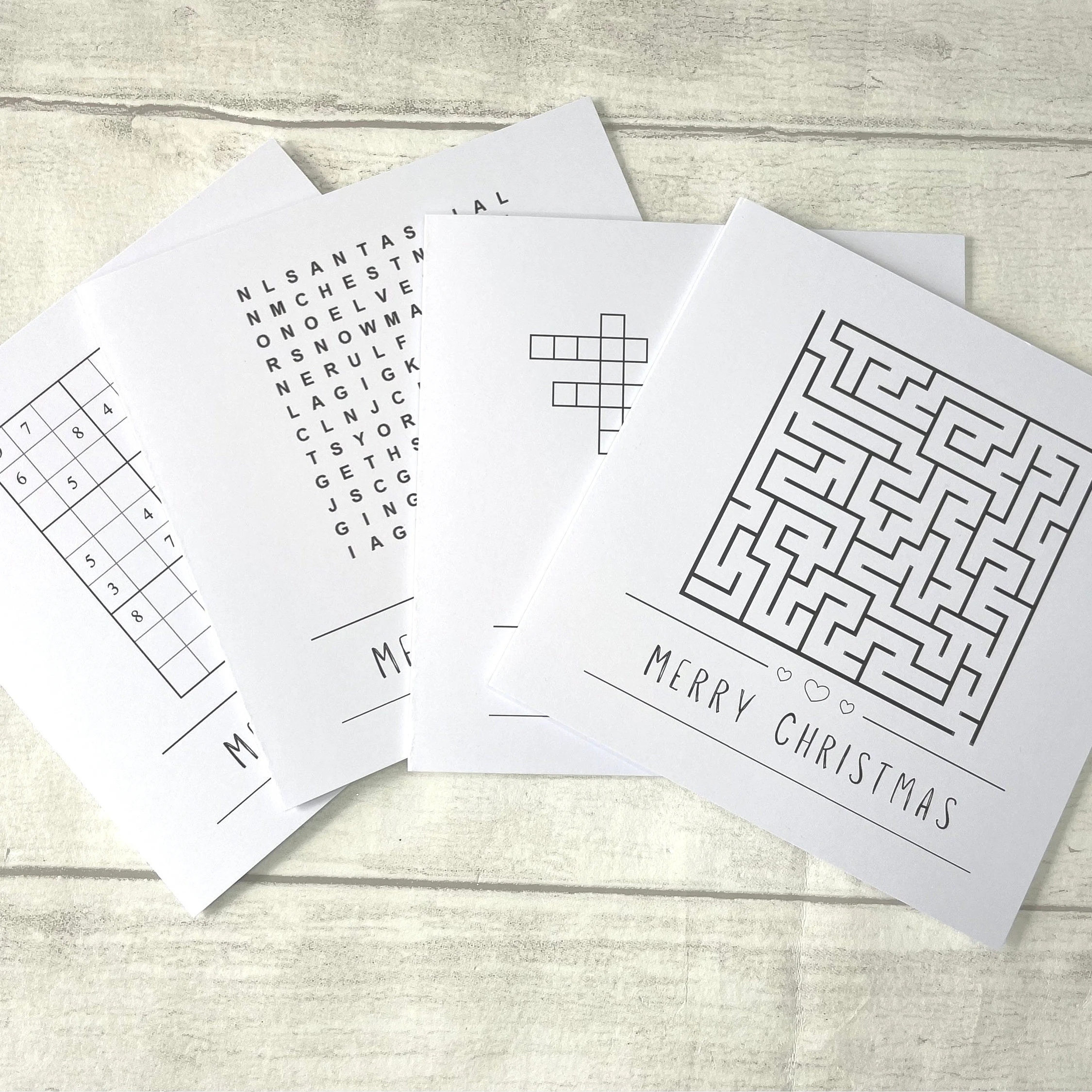 Interactive Puzzle Christmas Card Set