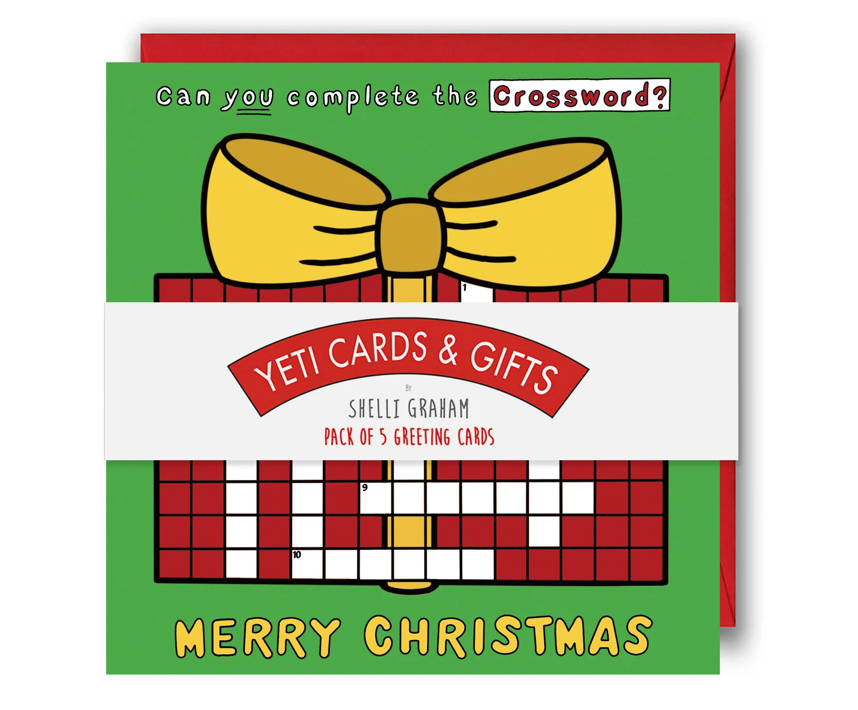 crossword puzzle christmas card