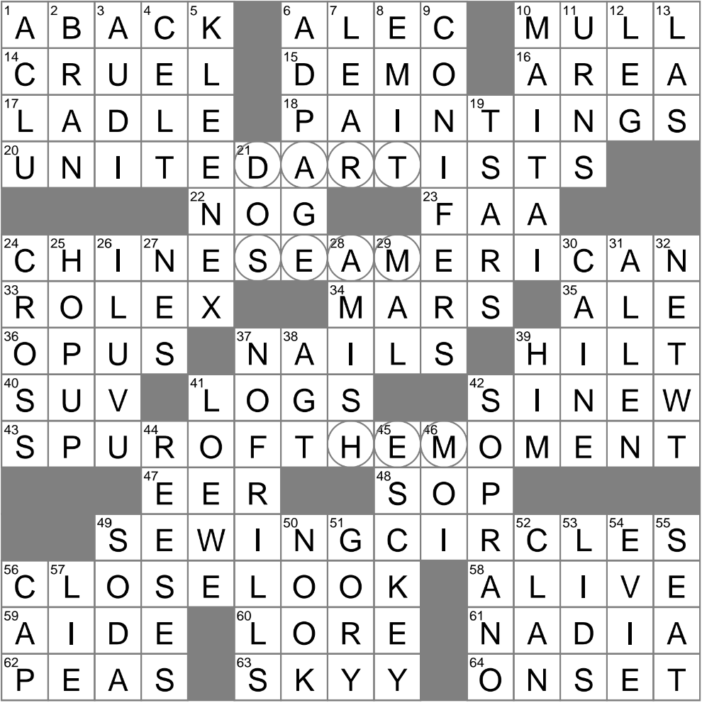 Many Christmas Trees Crossword Clue
