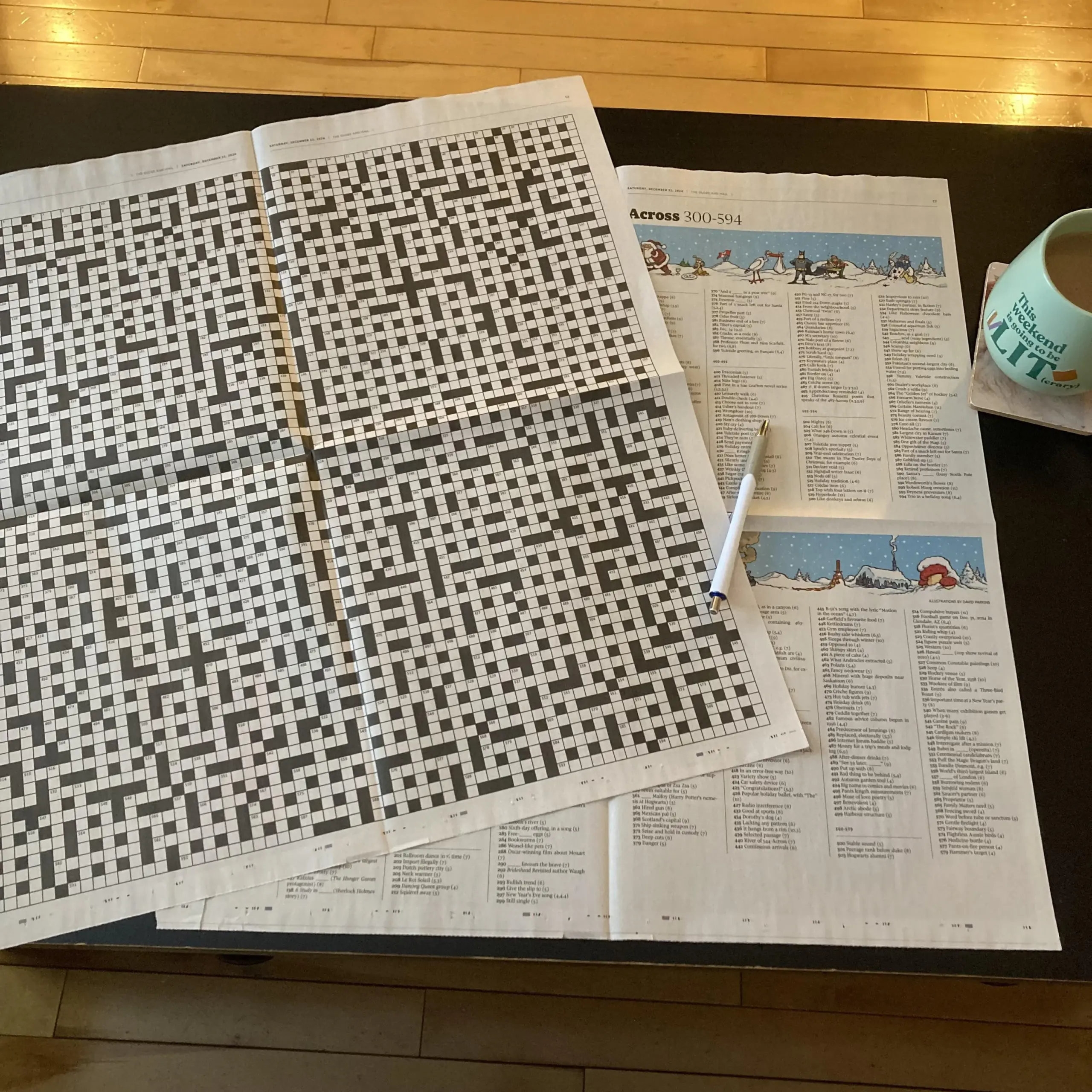 father christmas nyt crossword