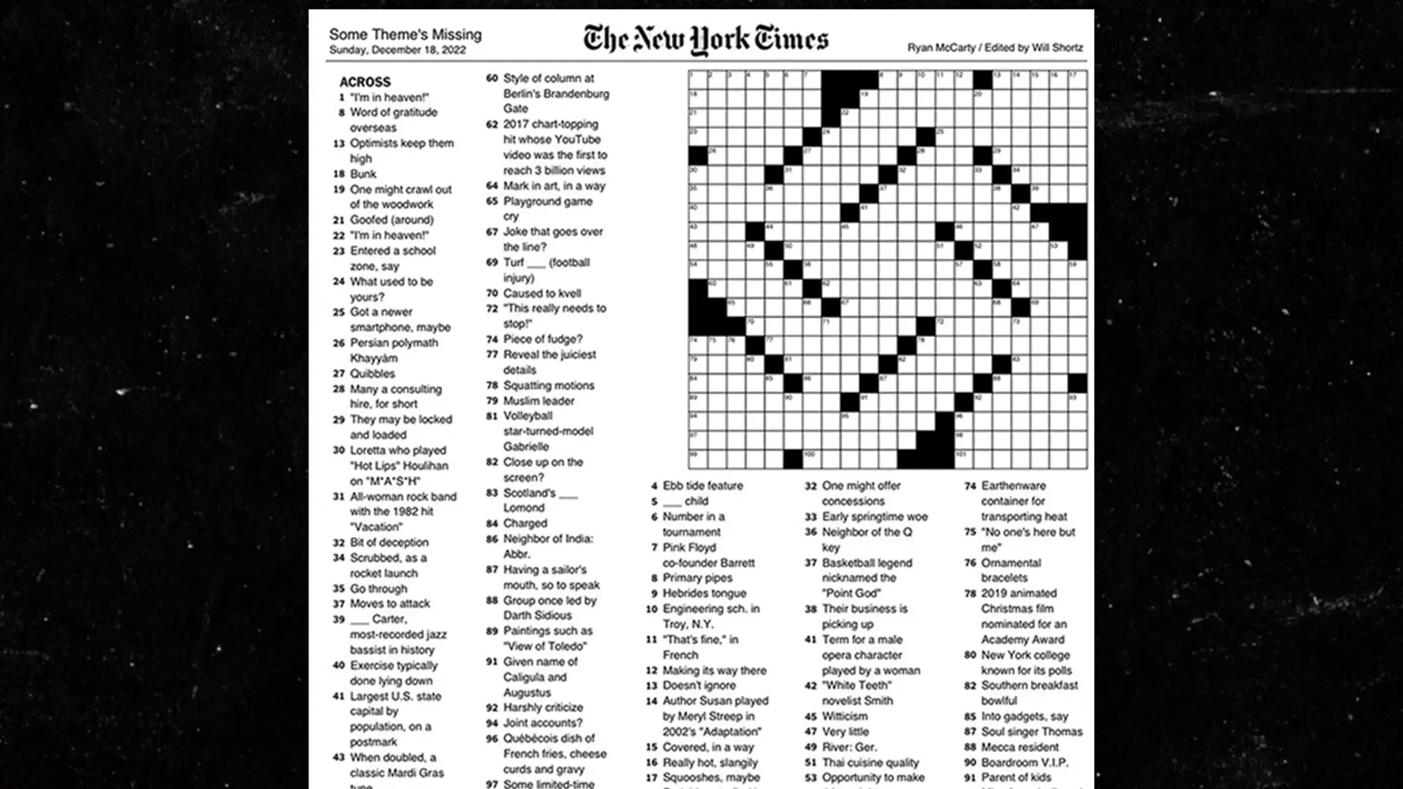 New York Times Crossword Swastika Design Hanukkah