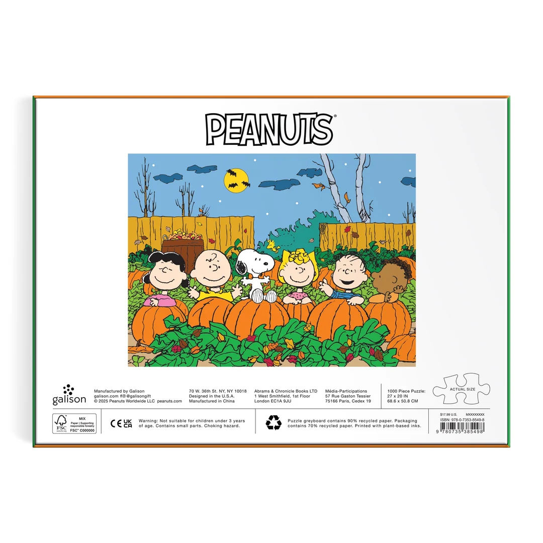 Peanuts Great Pumpkin 1000 Piece Puzzle