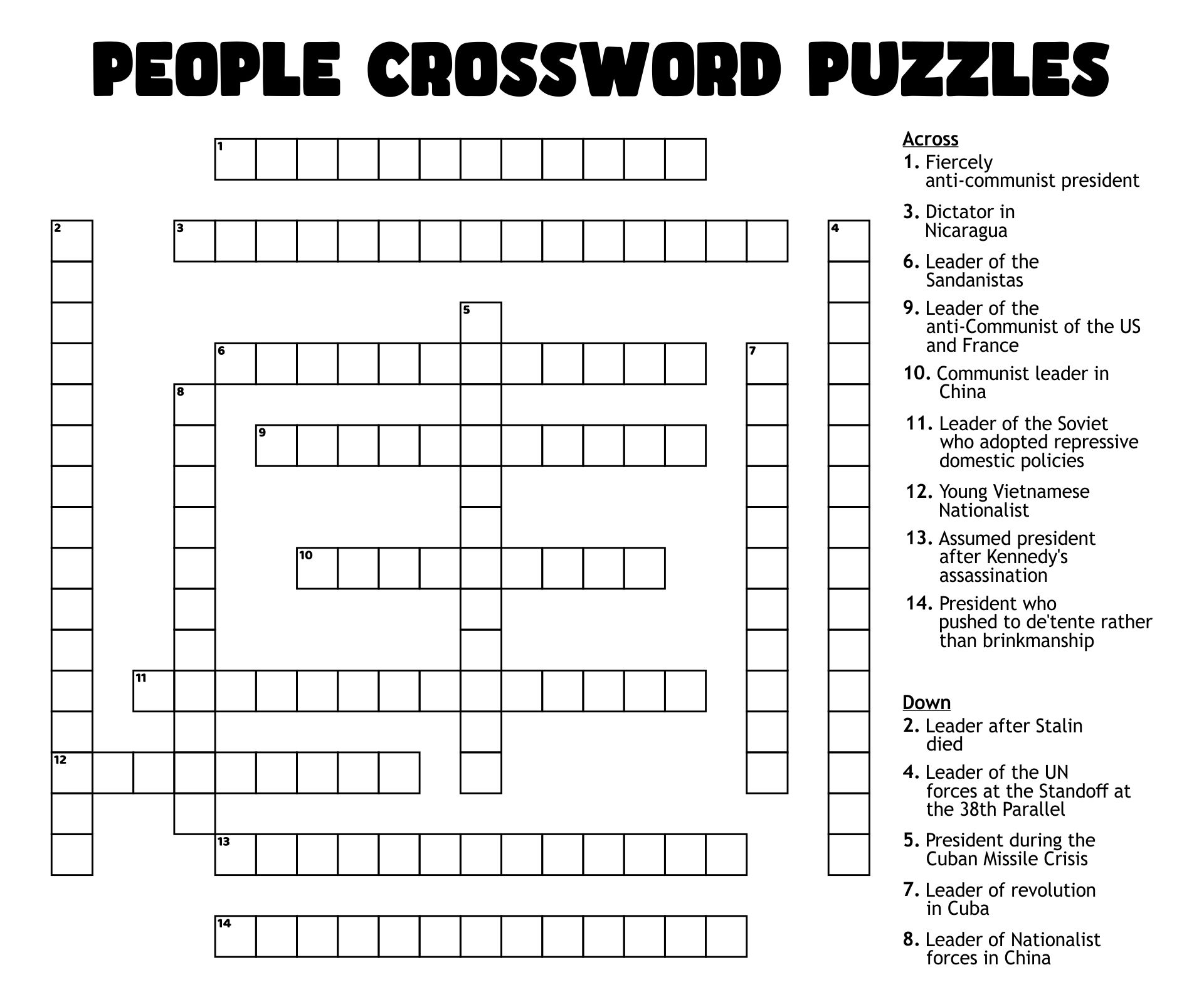 printable crossword people magazine crossword puzzles