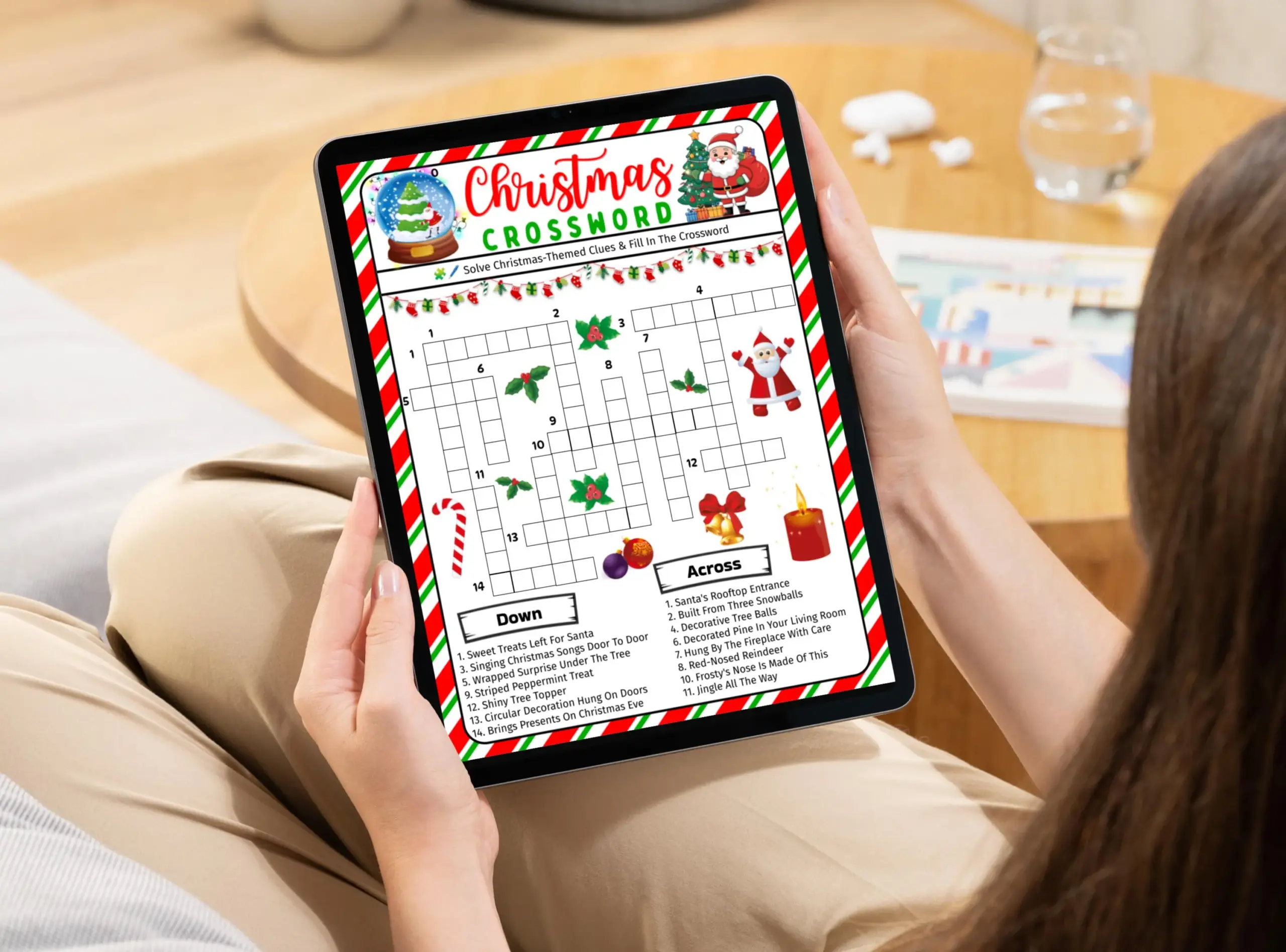 Printable Christmas Crossword Puzzle For Printable Christmas Crossword Puzzle For