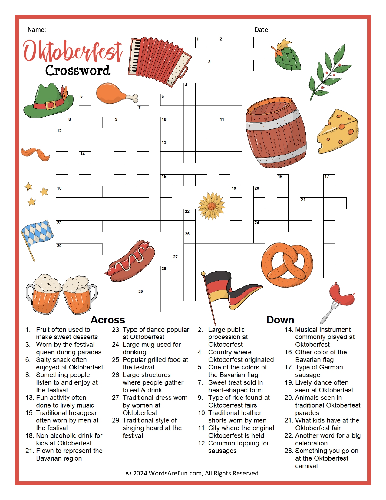 Printable Crossword Puzzles For Adults Printable Crossword Puzzles For Adults