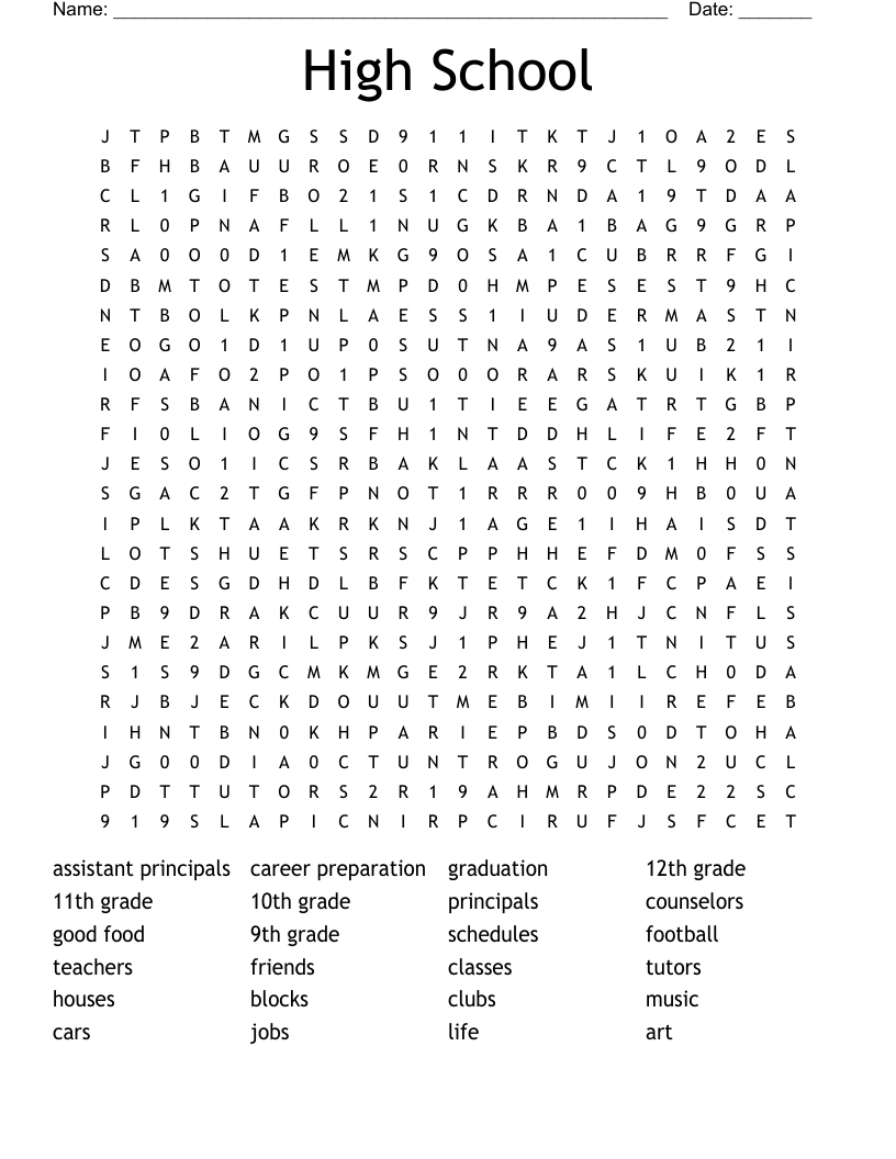 crossword puzzles printable high school crossword puzzles printable high school