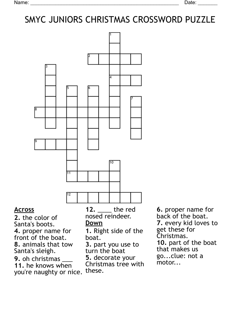 naughty childs christmas gift crossword clue