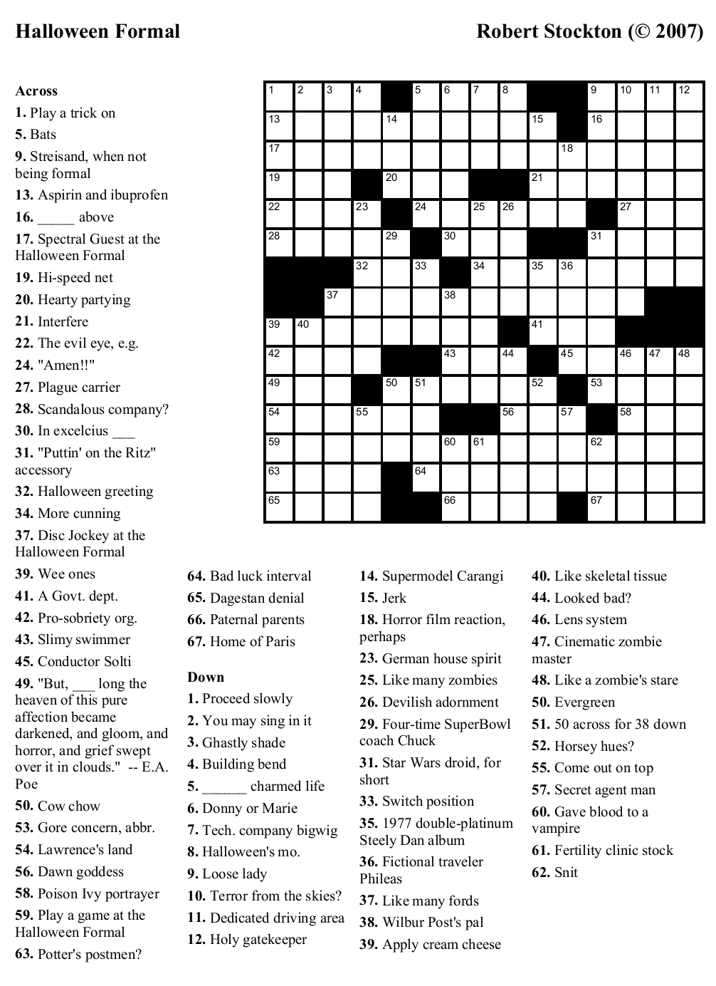 Puzzle 17 Halloween Formal