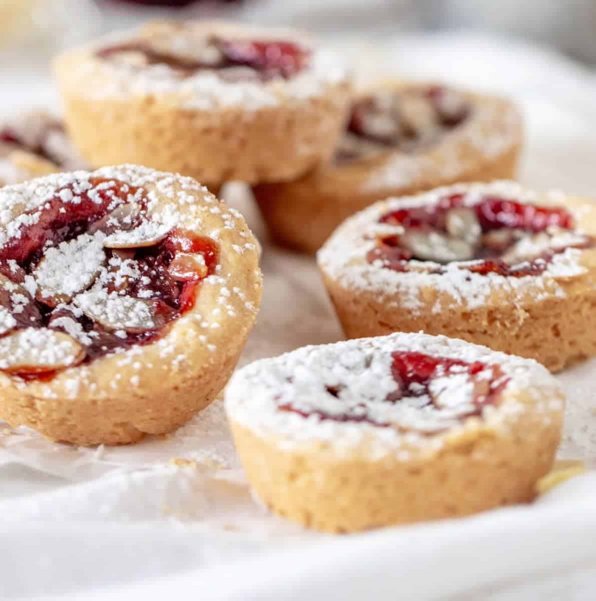 Scandinavian Raspberry Jam Cakes