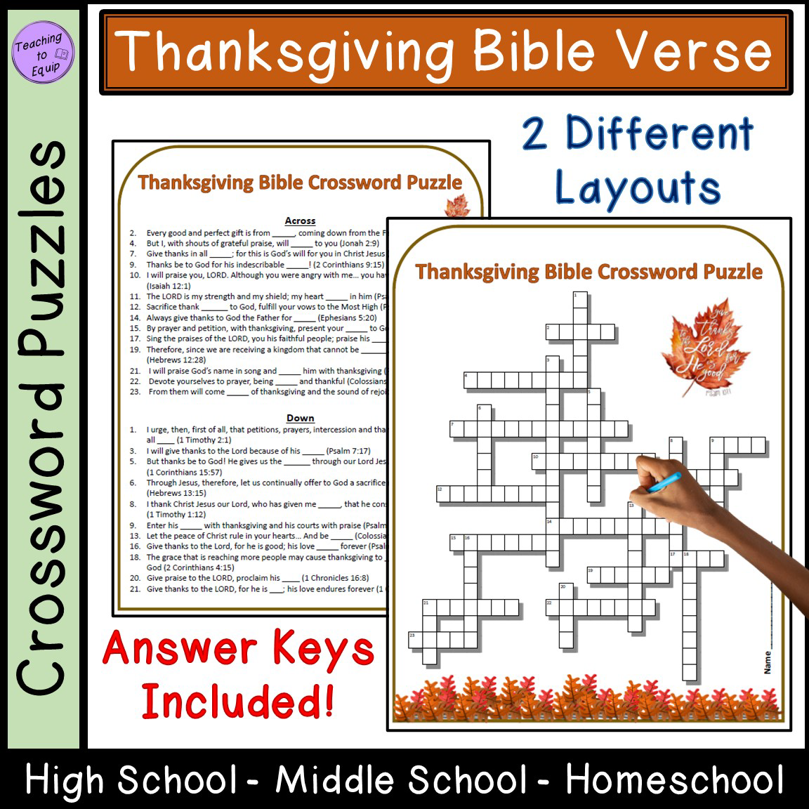 bible crossword puzzles printable with answers