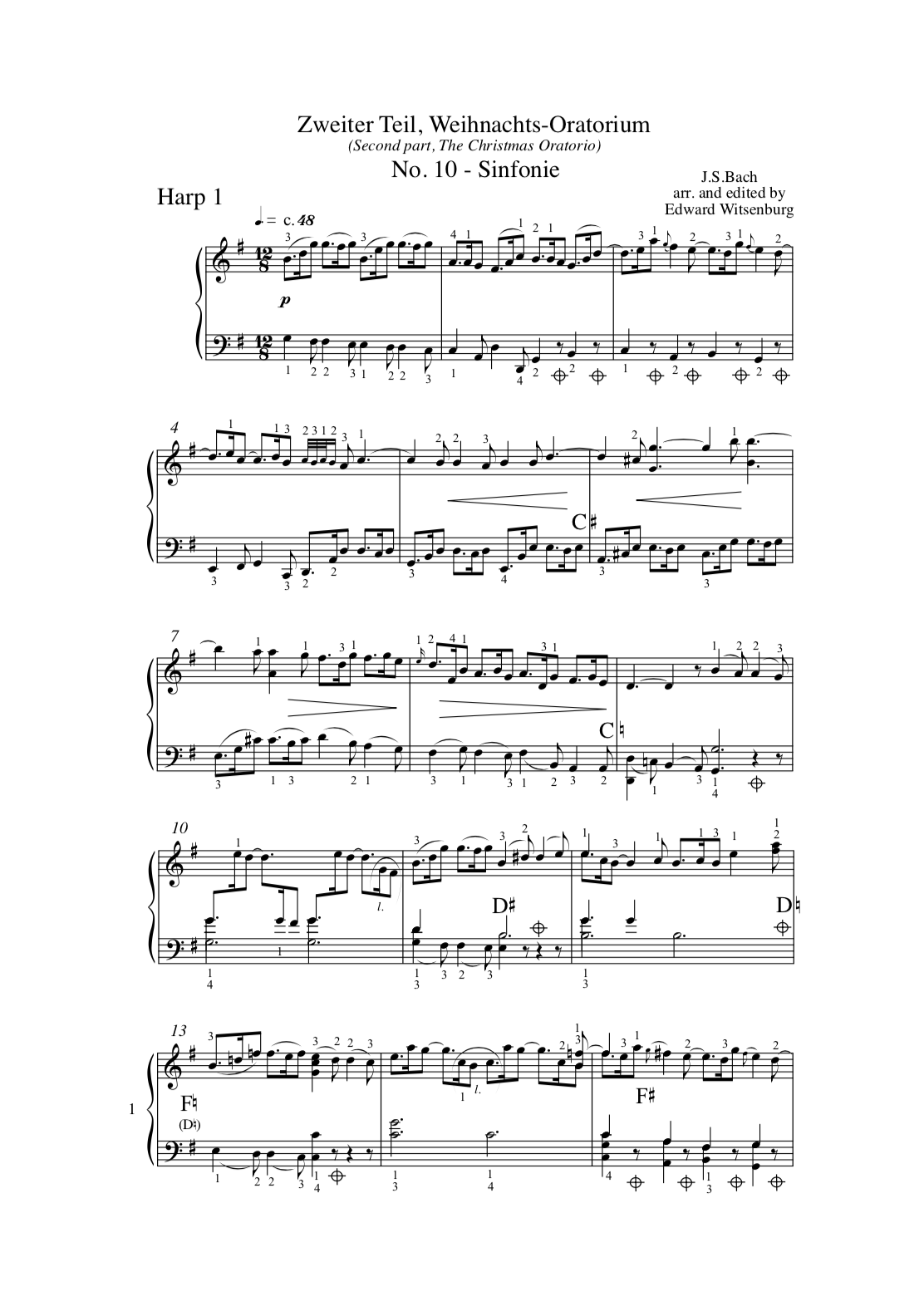Sinfonie From Bachs Christmas Oratorio