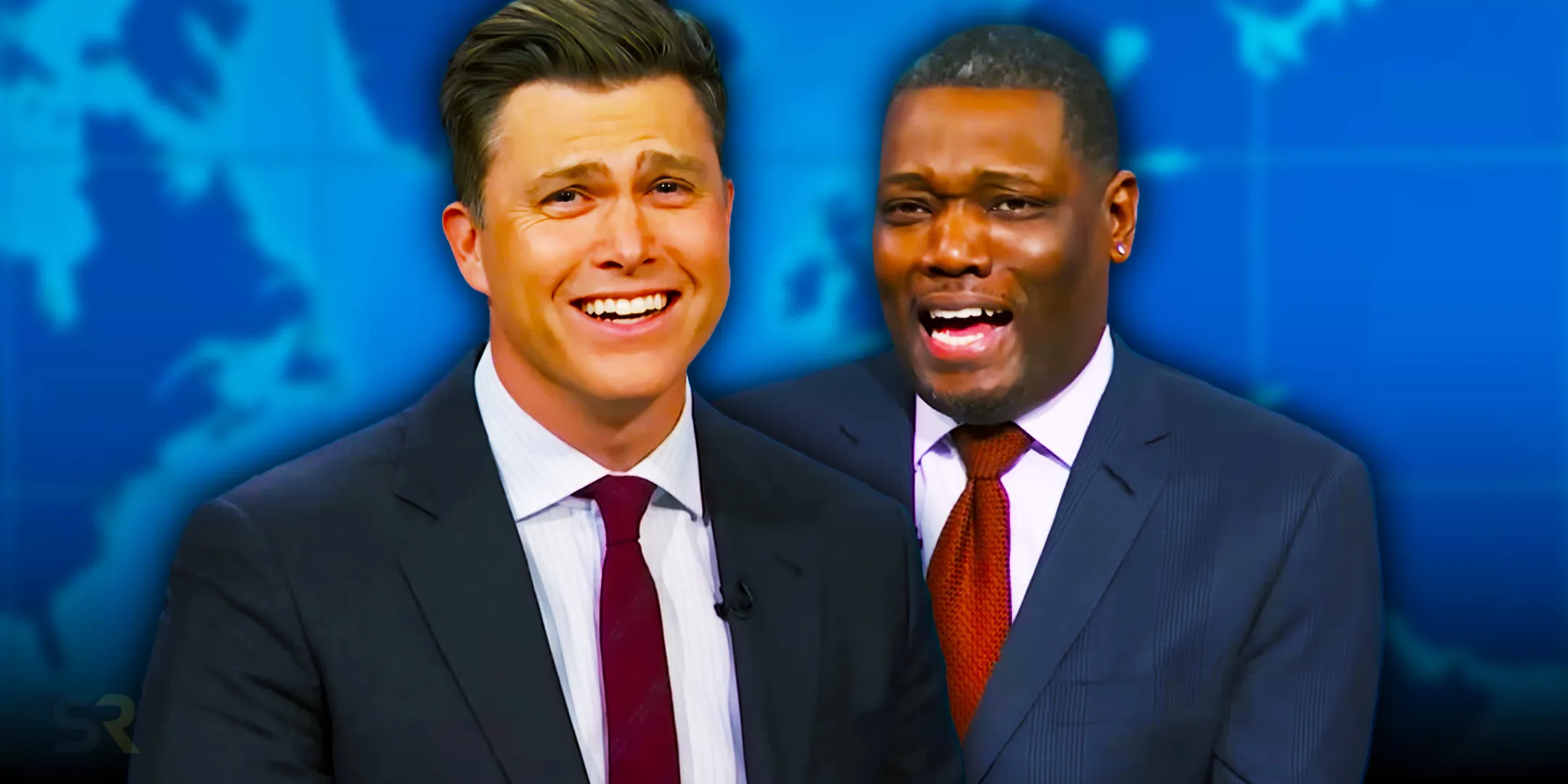 Snl 50 Weekend Update Colin Jost Michael Che Joke Swap Best Scarlett Johansson Cameo Op Ed