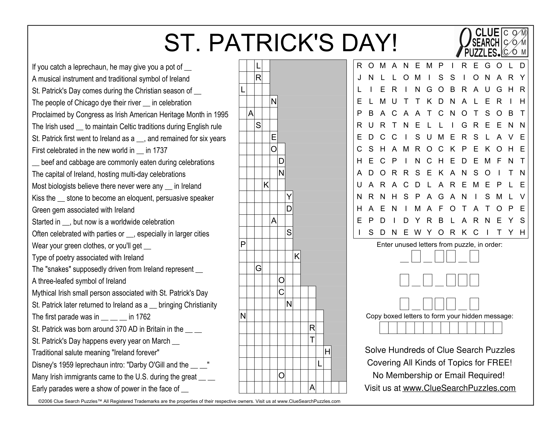 St Patricks Day Solution