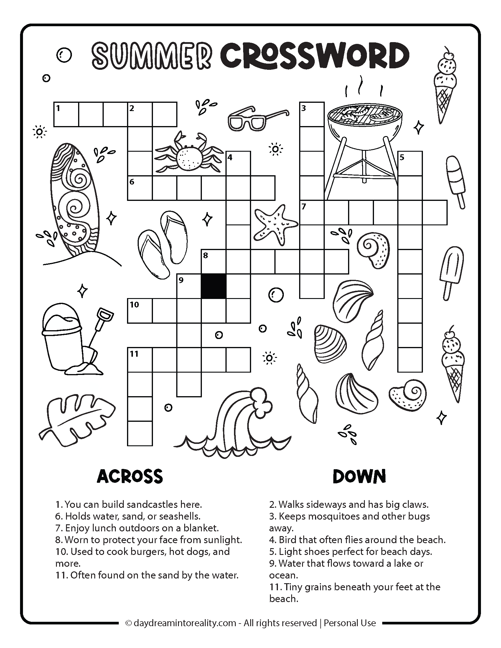 easy printable crossword puzzles for seniors