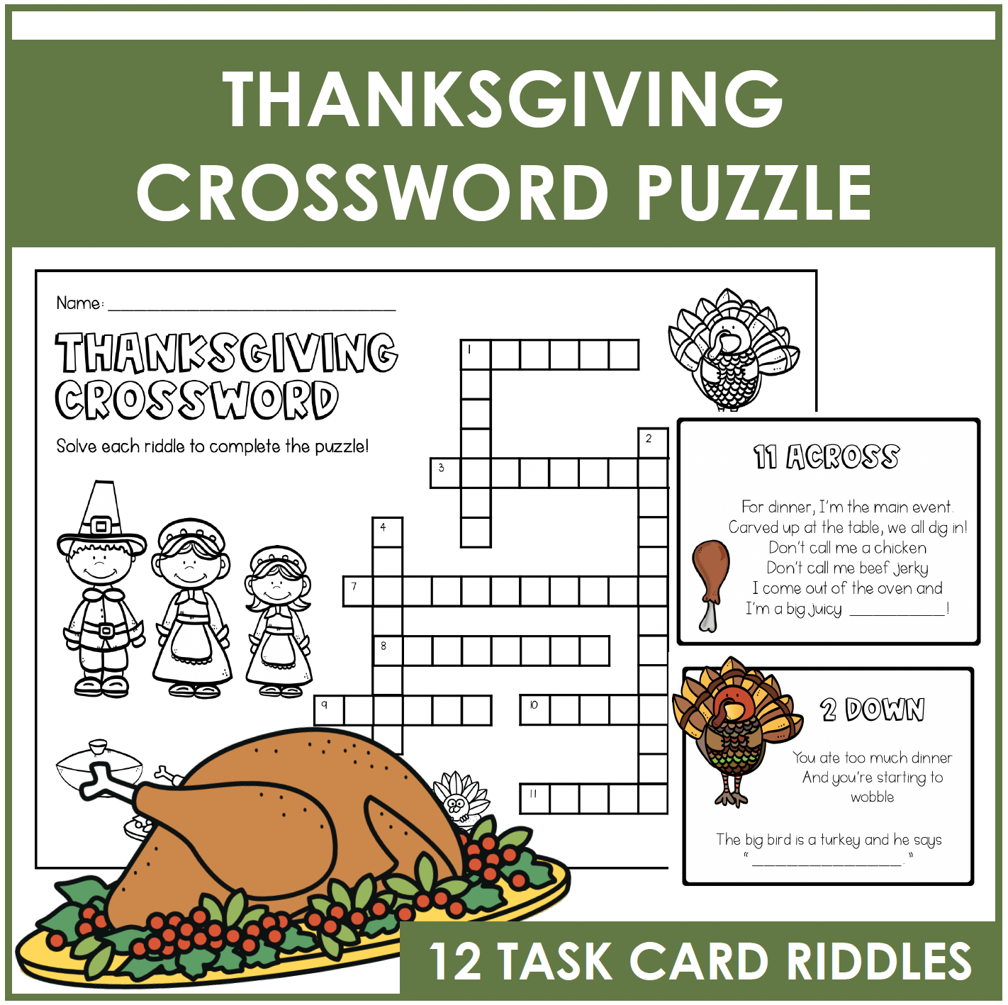 thanksgiving crossword puzzle answers