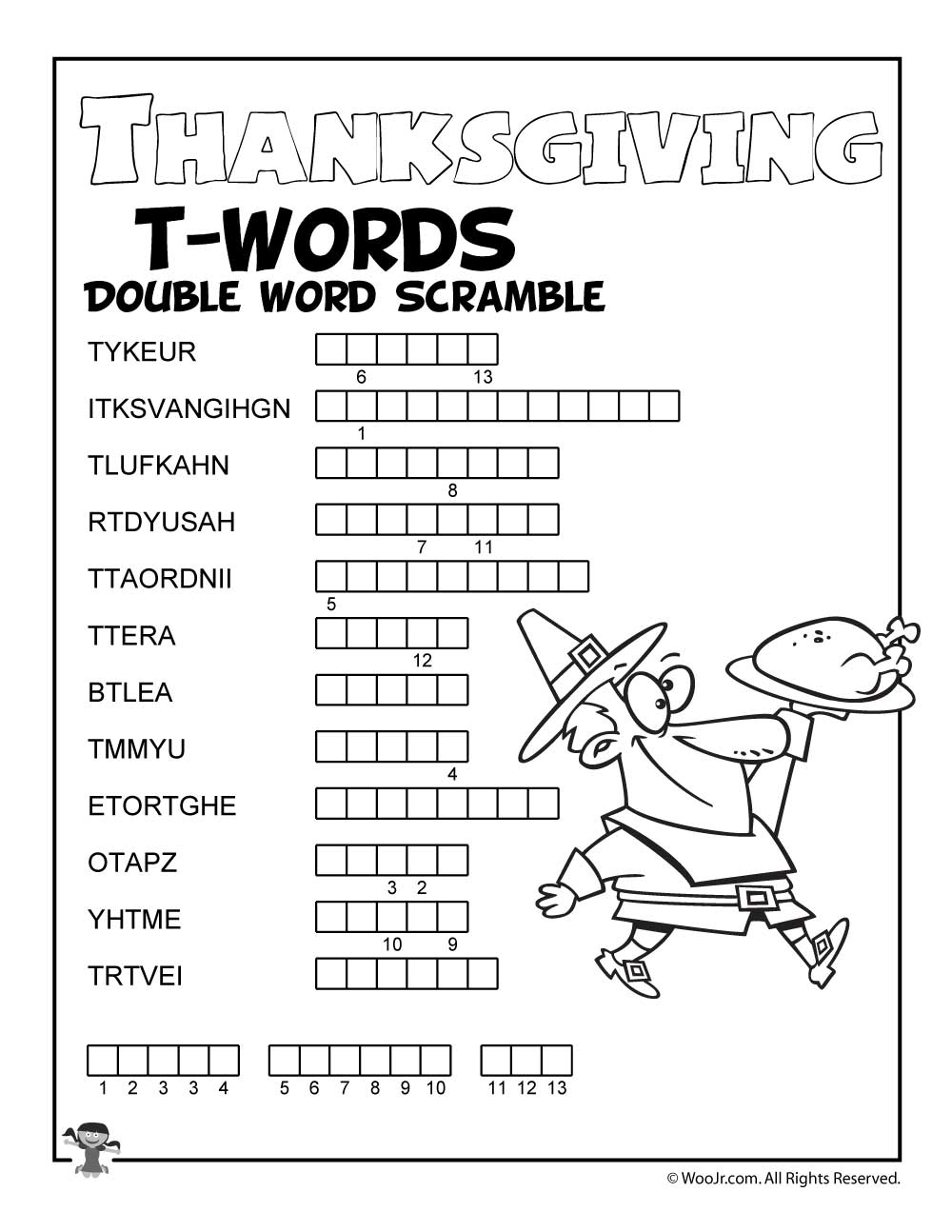thanksgiving word puzzles thanksgiving word puzzles
