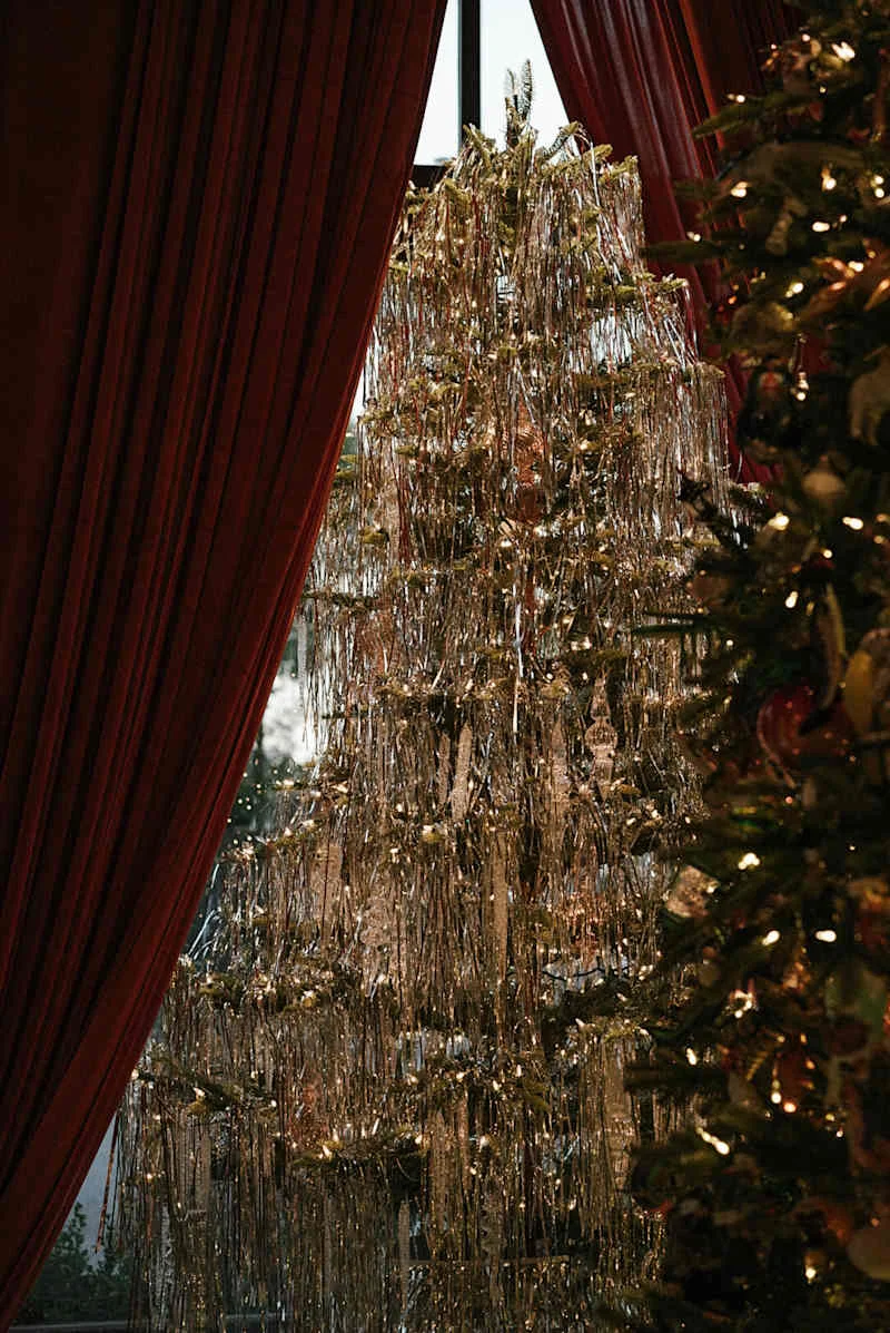 like a fully decked christmas tree crossword clue