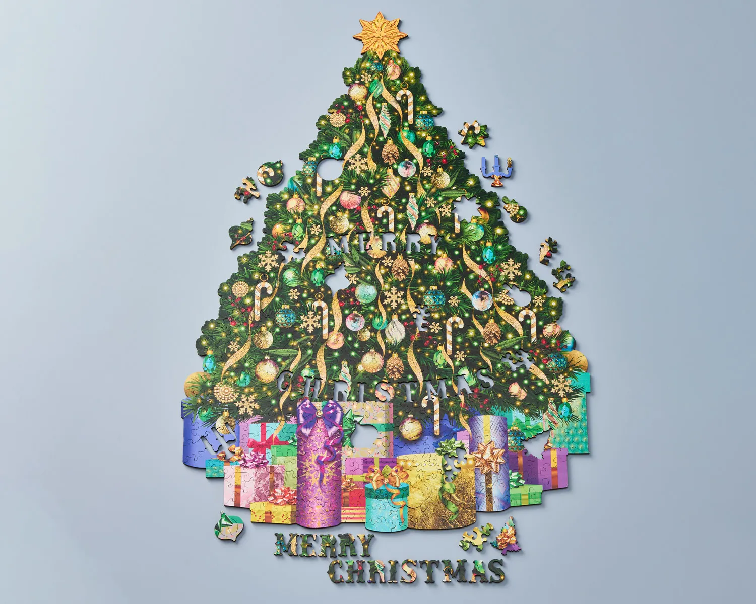 Tree Ditional Golden Christmas