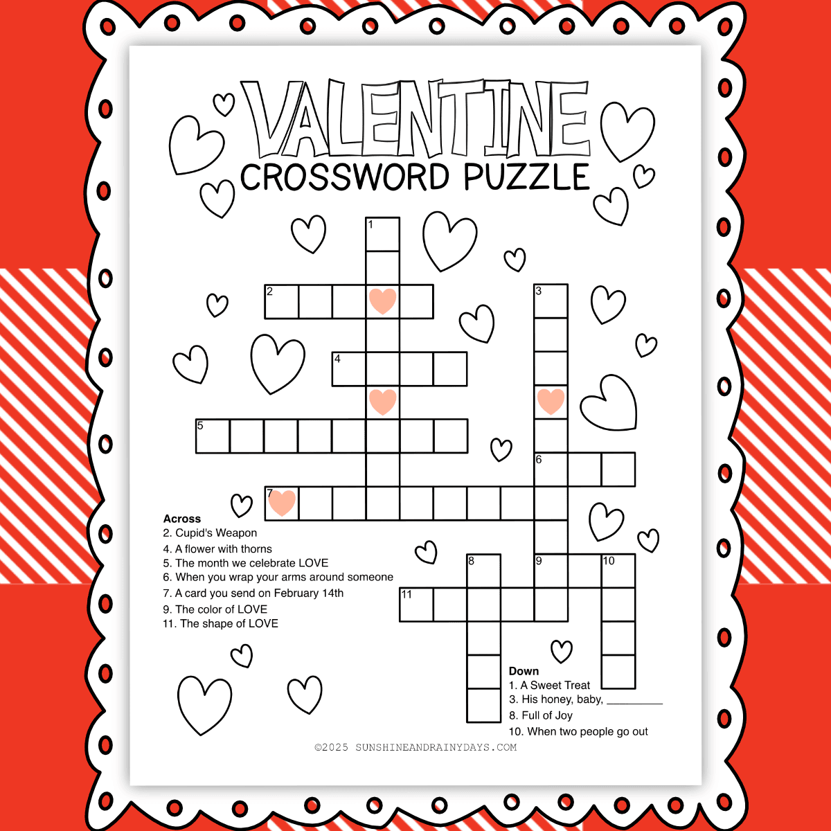 Valentine Crossword Puzzle