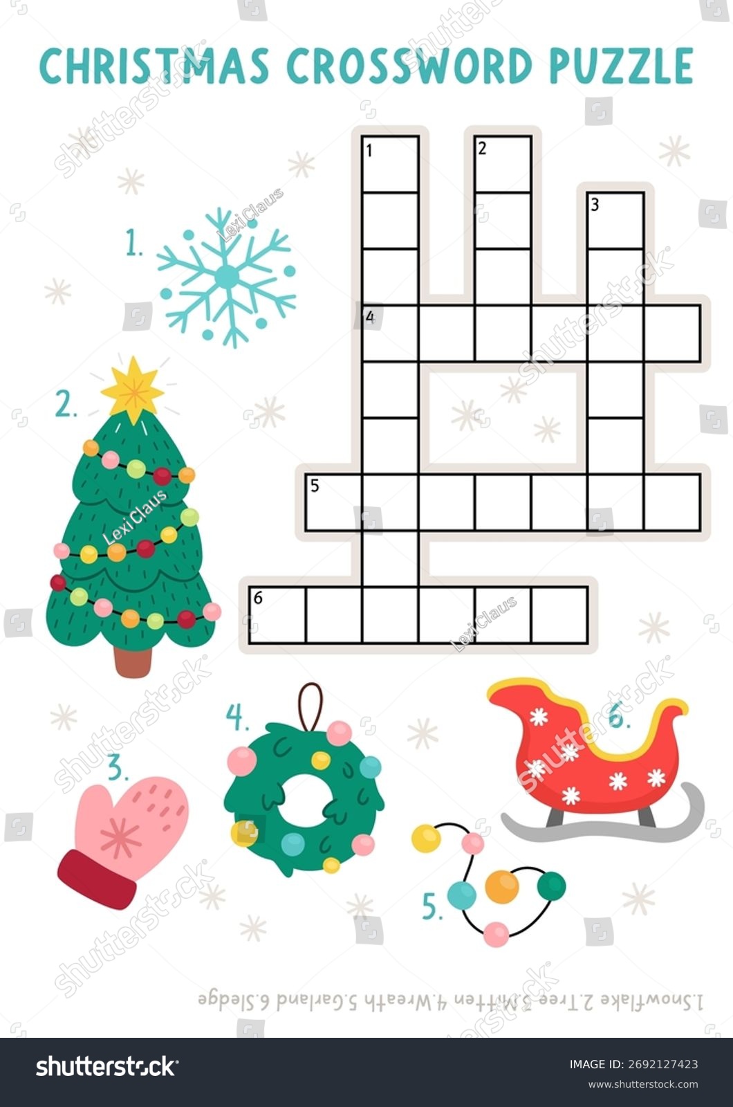 christmas decorating crossword answers