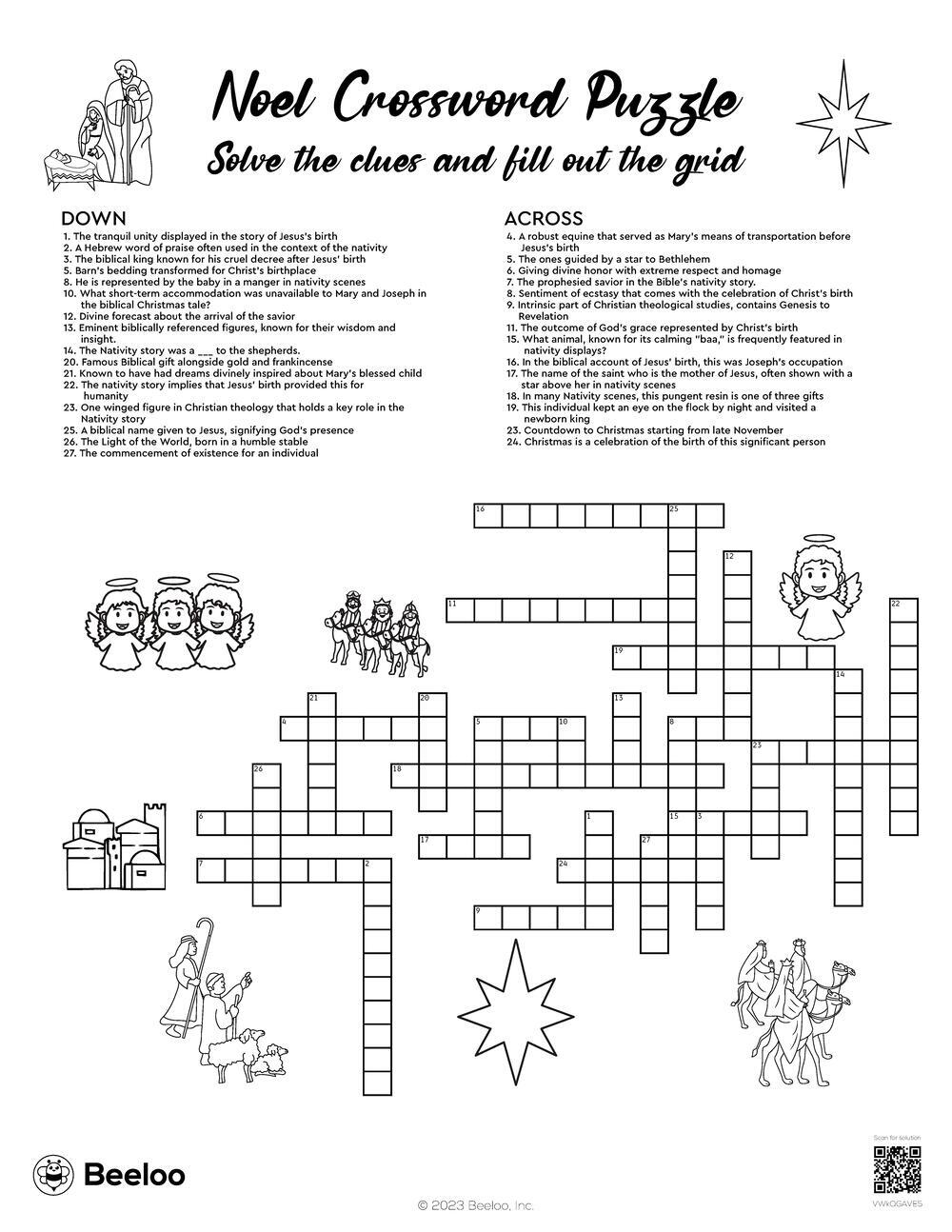 noel father christmas crossword clue